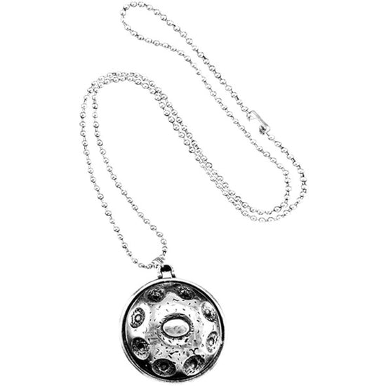 pendentif handpan, collier handpan, hang drum, argenté, bijou, cadeau